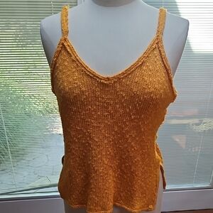 We The Free Golden Knit Camisole